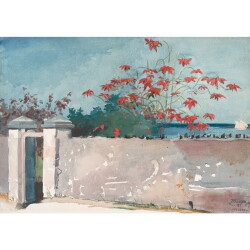 【オーダー油絵 】ウィンスロー・ホーマー ナッソーの壁 【選べるサイズ／選べる額縁付】