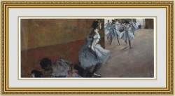 エドガー・ドガ 階段を上がる踊り子 額縁付き