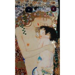 クリムト 人生の三段階 額縁付き