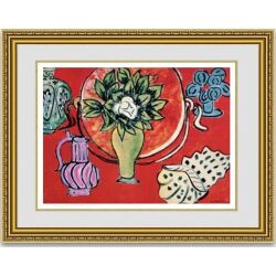 マティス マグノリアのある静物 額縁付き