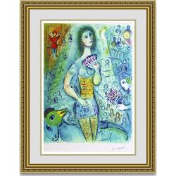 シャガール サーカスファンダンサー 額縁付き