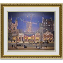 ミッシェルドラクロワ「Le Moulin Rouge」 額縁付き