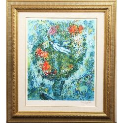 【豪華ミュージアム仕様】シャガール Nude Floating in a Vase特別額装仕様