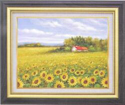 沢井美里朝の花畑 F6