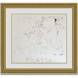 ピカソ Chevalier Picador 額縁付き
