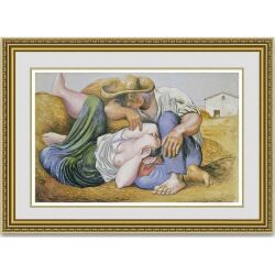 ピカソ Sleeping Peasants 額縁付き