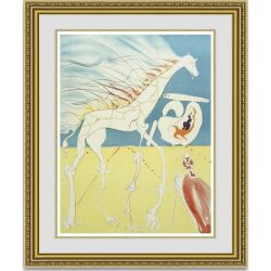 ダリ 「THE SATURNLIAN GIRAFFE」 額縁付き