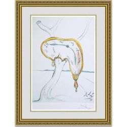 ダリ 「柔らかい時計」 額縁付き