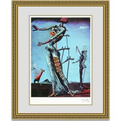 ダリ 「Burning Giraffe」 額縁付き