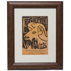 【ヴィンテージアート ムルロー工房】パブロピカソ1952 Exposition Vallauris Poster Goat Art  【フルオーダー額縁付】