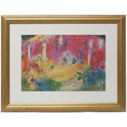 【ヴィンテージアート】マルクシャガールBible  Reproline Mediateam 【フルオーダー額縁付】