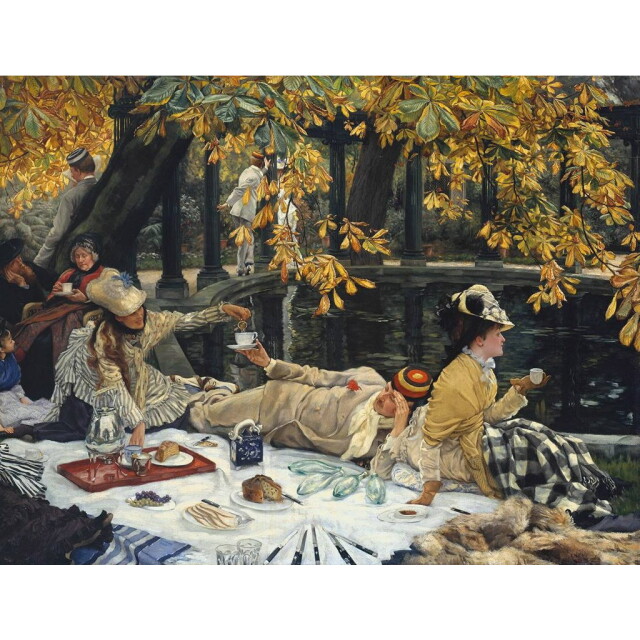 オーダー油絵 】ジェームズ・ティソ 祝日 【選べるサイズ／選べる額縁付】