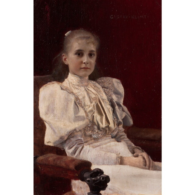 オーダー油絵 】グスタフ・クリムト 座っている若い女性 【選べる