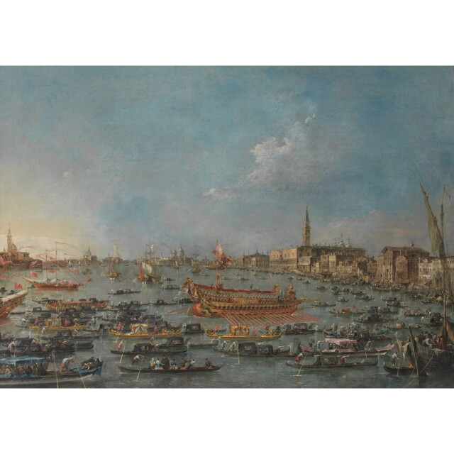 絵画　ヴェネチア オーダー油絵 】 フランチェスコ・グアルディ ヴェネツィアの復活祭の