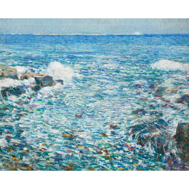 波　絵画　油絵 F100号絵画「青の森」 | Satoko IWASAKA Web shop