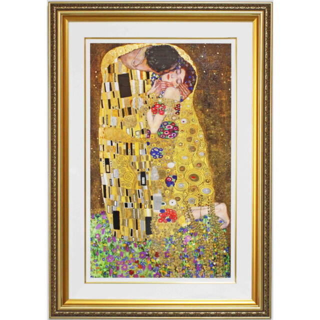 クリムト 「接吻」 額縁付きの購入なら絵画販売のアートギャラリー南青山
