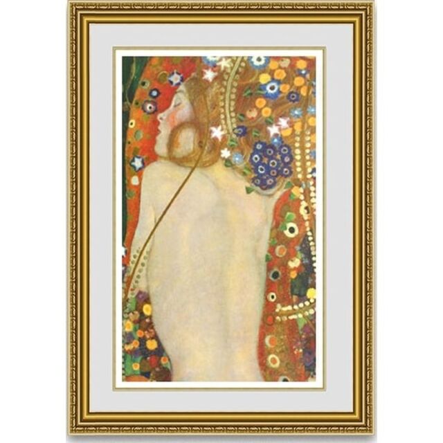 IKEA グスタフ・クリムト 【水蛇】 大判 最安 IKEA 水蛇 アートパネル gustav klimt グスタフ クリムト 廃盤