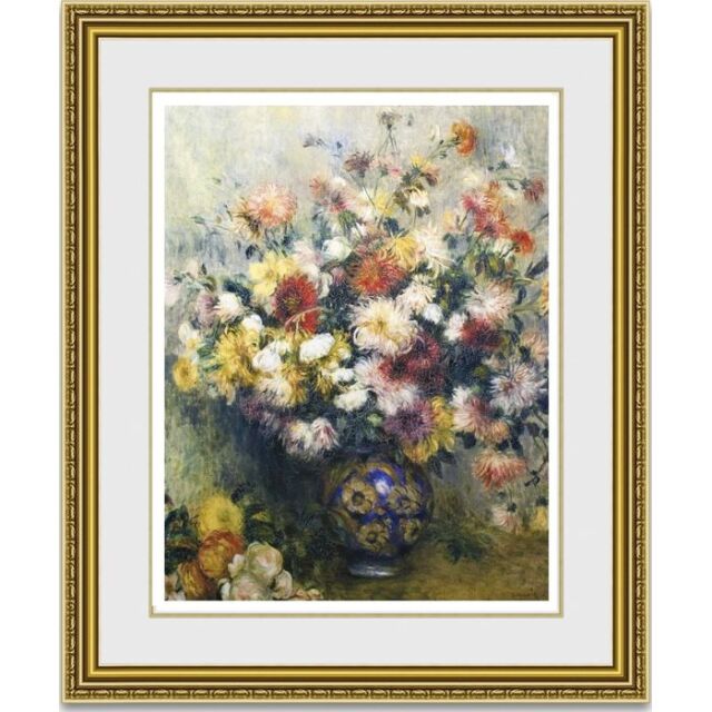 Armand Miravalls Boveダリア➕他画家　金額縁 ルノワール 「ダリア」の購入なら【絵画販売のアートギャラリー南青山】