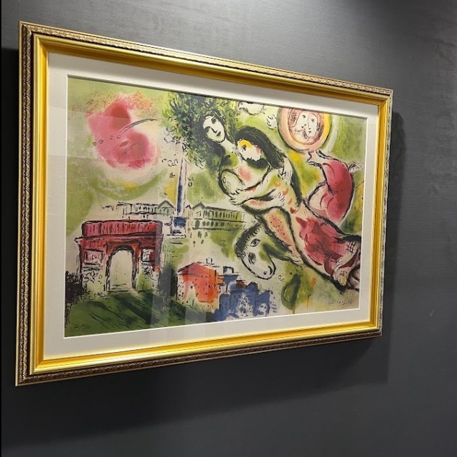 【高級額装】シャガール　ナンバー入り 楽天ランキング2位受賞】おすすめ豪華額縁仕様シャガール 「結婚式