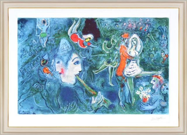 シャガール 「サーカスクラウンアンドダンサー」の購入なら絵画