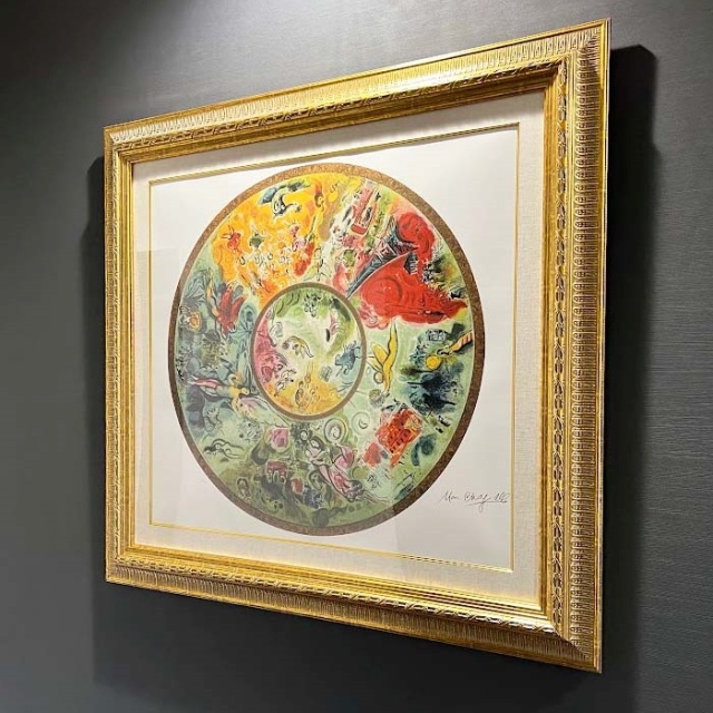 人気作品】シャガール 「パリ オペラ座の天井画」 額縁付きの購入なら 