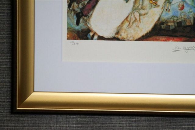 【高級額装】シャガール　ナンバー入り シャガール 「天使の湾」の購入なら絵画販売のアートギャラリー