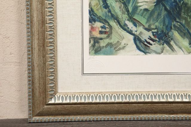 マルク・シャガール【ARTIST PAINTING THE LOVERS】 マルク・シャガール「恋人たち」 - オリジナルリトグラフ