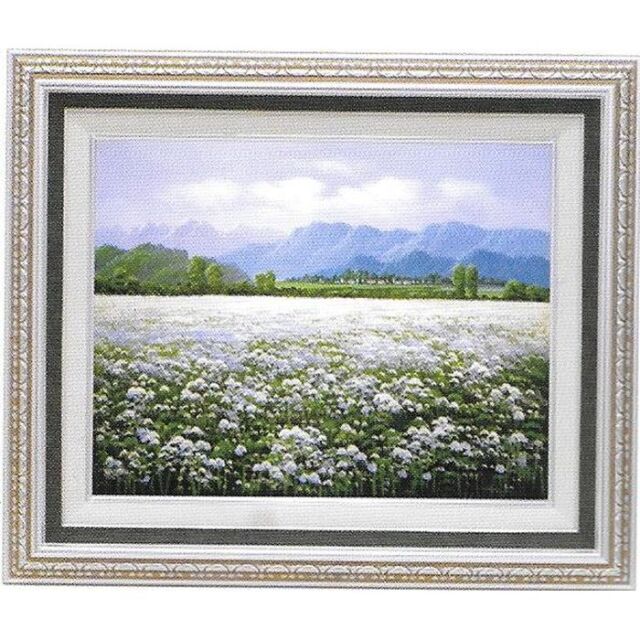 【F6号】フロランタン 油絵 oil painting 原画 白鳥 ブルー 青 999dfb91d9fb7d4a092e803e3703f4