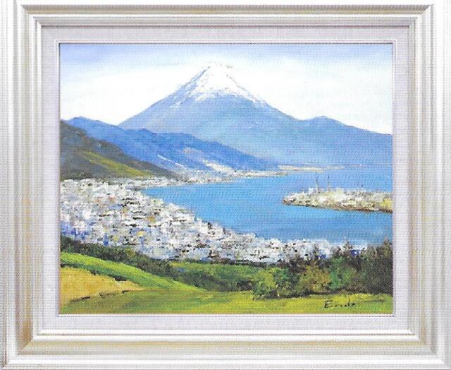 油彩画 遠藤勝清水港 F6 額縁付きの購入なら絵画販売のアート