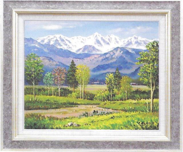 双駒 油彩作者 準『雪中馬』F10 逸品 額付絵画｜Yahoo!フリマ