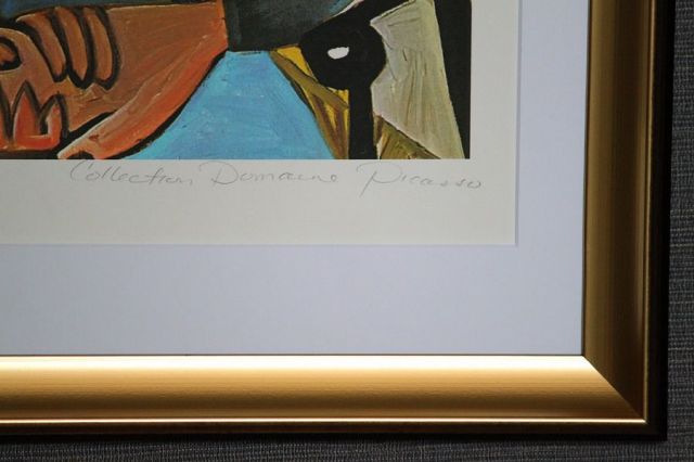 ピカソ　・PICSSO、豪華大判 限定額装版、サイン入り　No264 ピカソ 「Seated in An Armchair」の購入なら絵画販売のアート