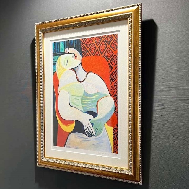 人気作品】ピカソ 「夢」 額縁付きの購入なら絵画販売のアート 