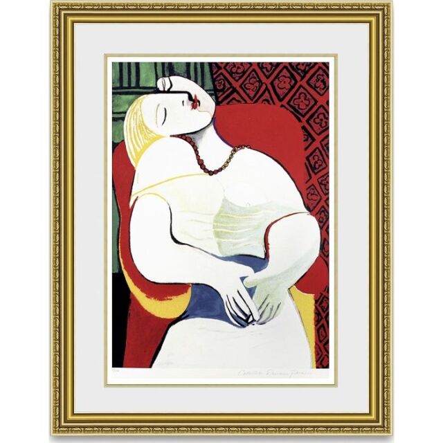 人気作品】ピカソ 「夢」 額縁付きの購入なら絵画販売のアート