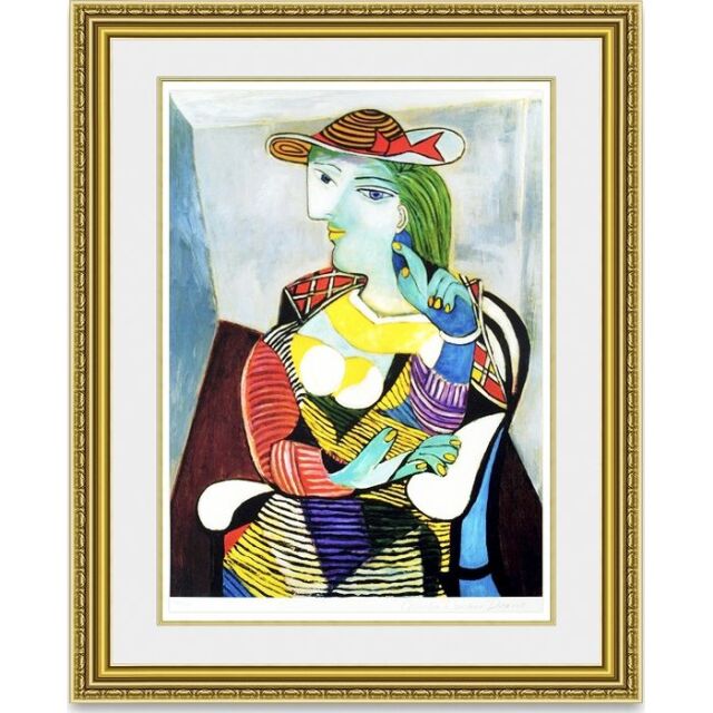 人気作品】ピカソ 「マリーテレーズの肖像」 額縁付きの購入なら絵画