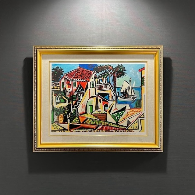 人気作品】ピカソ 「地中海の風景」 額縁付きの購入なら絵画販売の 