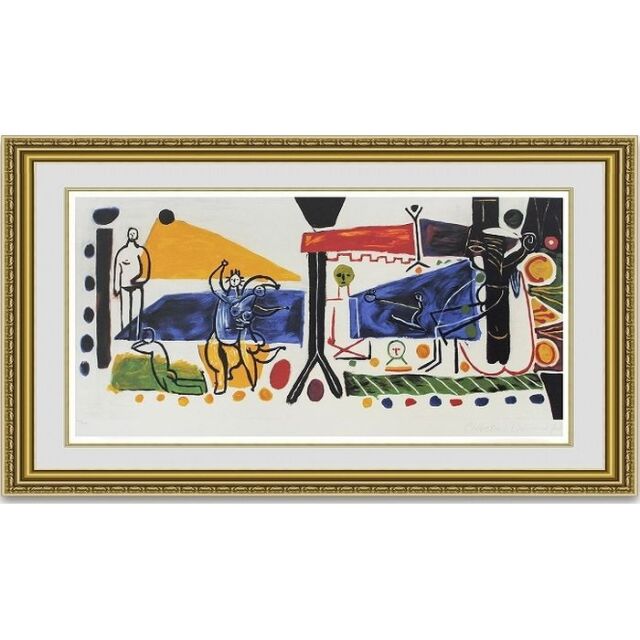 ピカソ祭◇Modern Art◇肉筆☆油絵☆F20号『Maya with boat』ピカソ/