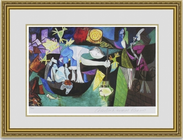 ピカソ アンティーブの夜釣り の購入なら絵画販売のアートギャラリー南青山