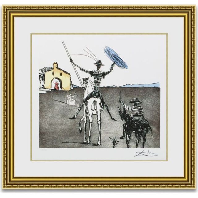 額縁　ダリの絵 ダリ「DON QUIXOTE IMPOSSIBLE DREAM」 額縁付きの購入なら絵画
