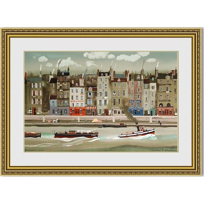 ドラクロワ 「Le Remorquer 1」 額縁付き