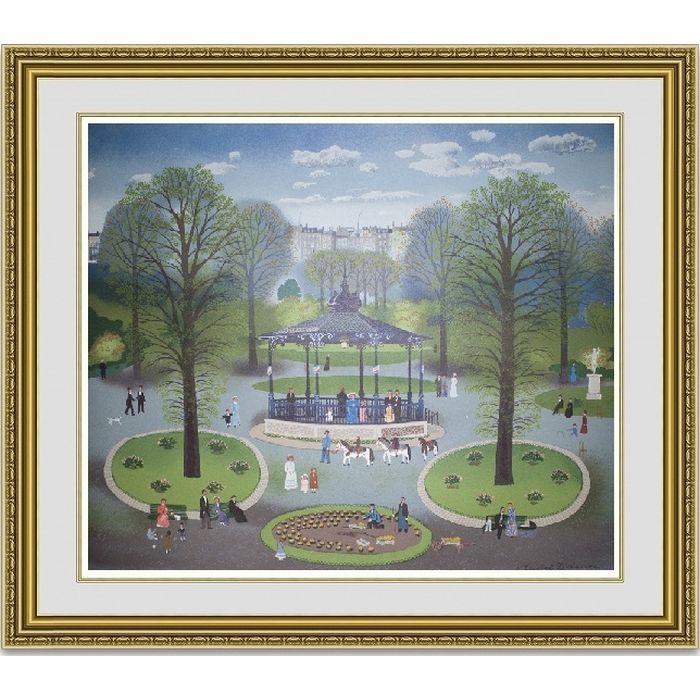 ミッシェルドラクロワ「M. Delacroix Le Kiosque」 額縁付き