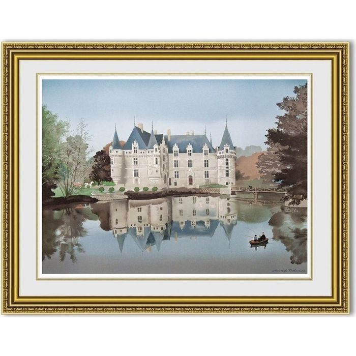 ミッシェルドラクロワ「Azay le Rideau」 額縁付き