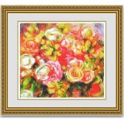 希少 SANYO ルノワール ばら バラ 金彩 額縁 希少 SANYO ルノワール ばら バラ 金彩 額縁 希少 SANYO ルノワール