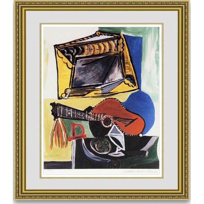 ピカソ Still Life with Guitar 額縁付き