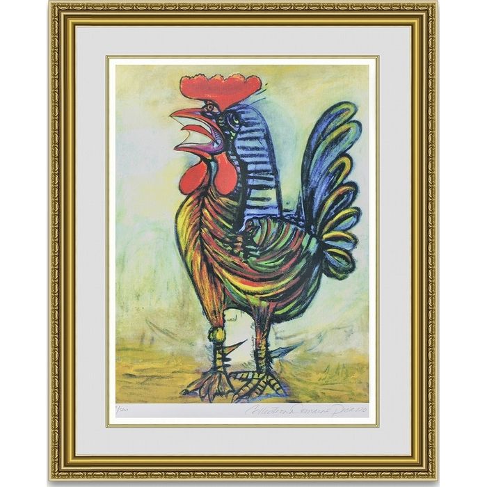 ピカソ The Rooster 額縁付き