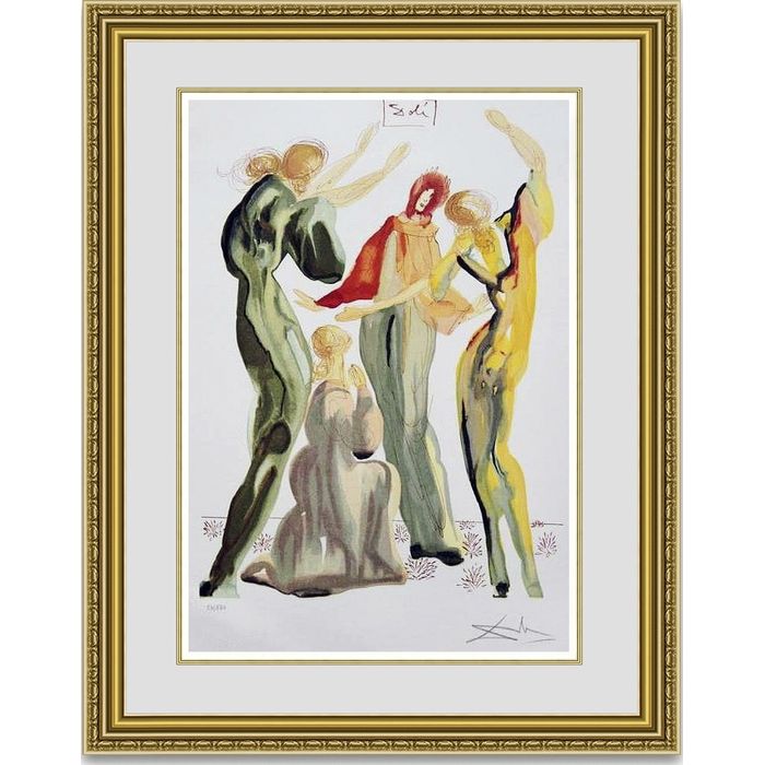 ダリ 「ダンス」 額縁付き