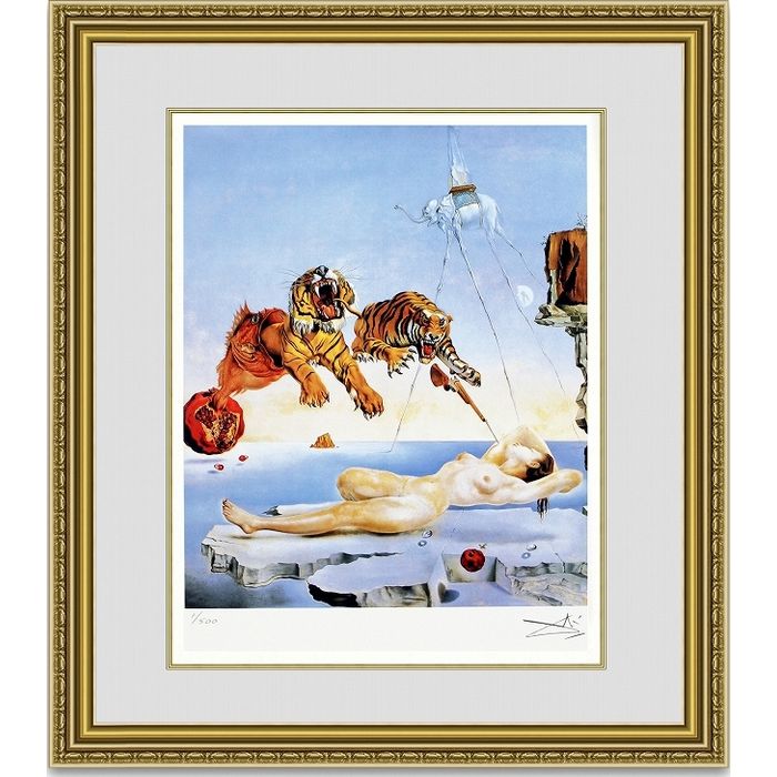 ダリ 「Second Before Awakening」 額縁付き