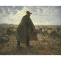 【オーダー油絵 】ジャン＝フランソワ・ミレー 羊飼い 【選べるサイズ／選べる額縁付】