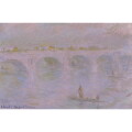 【オーダー油絵 】クロード・モネ ウォータールー橋、ロンドン 【選べるサイズ／選べる額縁付】