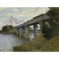 【オーダー油絵 】クロード・モネ アルジャントゥイユの鉄橋 【選べるサイズ／選べる額縁付】