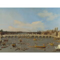 【オーダー油絵 】カナレット ウェストミンスター橋、ロンドン市長就任日に北から望む 【選べるサイズ／選べる額縁付】